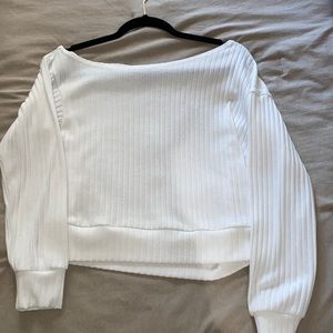 Shein Asymmetrical Neck Knit Pullover